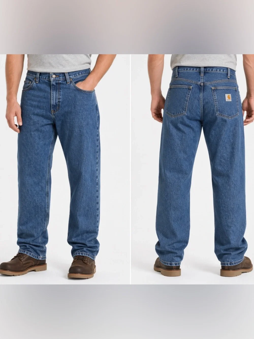 Carhartt Relaxed Fit Jeans Mens 44x30 Blue 5 Pocket‎ Workwear Denim NWT